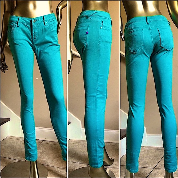 VIGOSS Woman’s 26 Super Skinny The Jagger Premium Bright Colored Denim - Picture 1 of 11